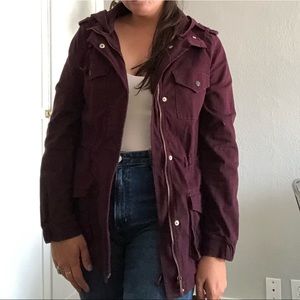 Tinsel purple utility jacket